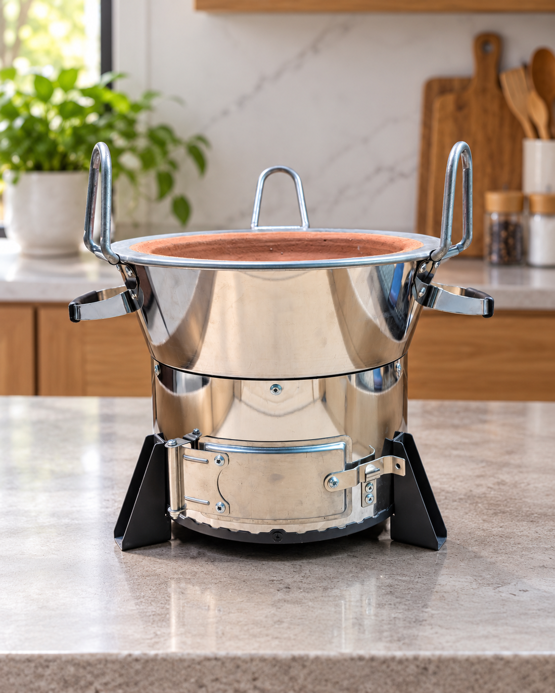 BOJA 2.0 stainless steel body and pot supports